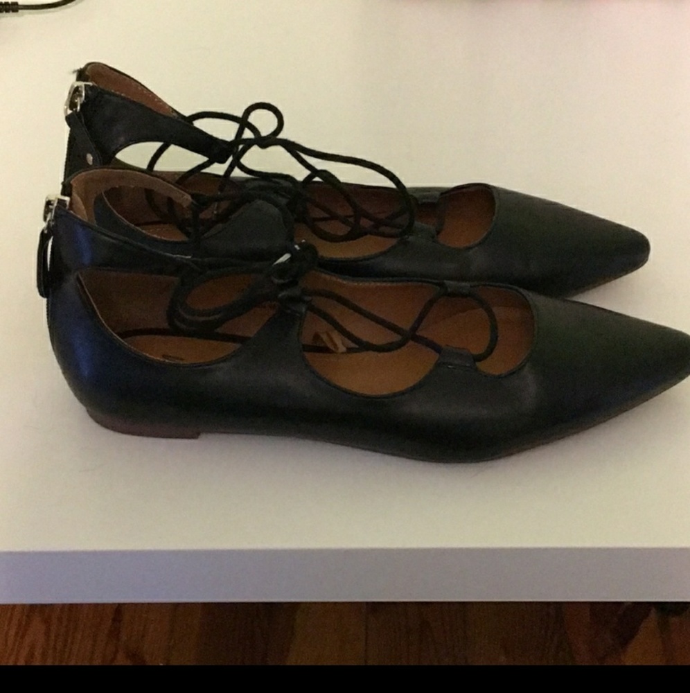 H&M Ankle Tie Black flats